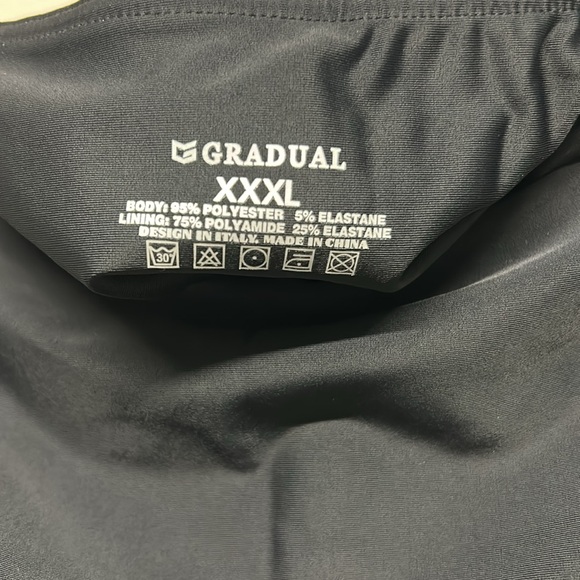 G Gradual Tummy Control UPF 50+ Swim Board Shorts Women’s 3X-Large Black - Picture 9 of 10